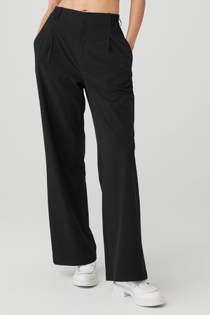 High-Waist Pursuit Trouser - Black | Alo Yoga