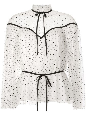 Alice Mccall Space Odyssey Pin-Dot Blouse