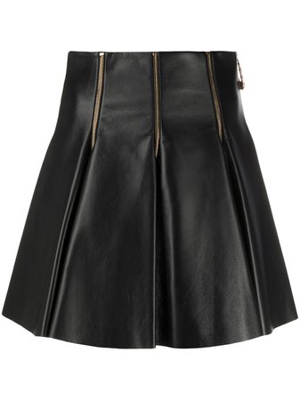 Versace, Safety Pin Pleated Mini Skirt