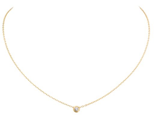 Cartier | Diamants Légers necklace, SM - Yellow Gold, diamond