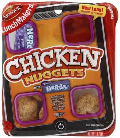 LunchMakers with Wonka Nerds Chicken Nuggets - 3.2 oz, Nutrition Information | Innit