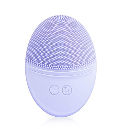 Amazon.com: EZBASICS Facial Cleansing Brush made with Ultra Hygienic Soft Silicone, Waterproof Sonic Vibrating Face Brush for Deep Cleansing, Gentle Exfoliating and Massaging, Inductive charging (Violet): Beauty
