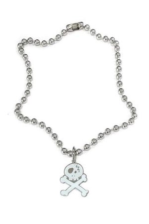 Skelly Enamel Ball Chain Necklace - TUNNEL VISION - women's accessories