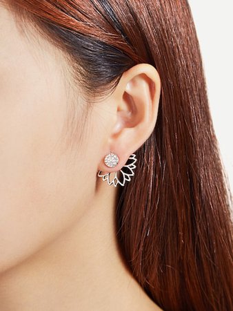 Earrings - Silver, Hoop, Fashion & Pearl Drop Earrings | Romwe.com