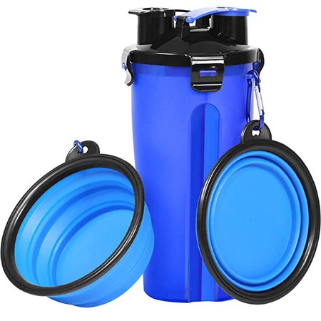 UPSKY Dog Water Bottle Dog Bowls for Traveling Pet Food Container 2-in-1 with Collapsible Dog Bowls, Outdoor Dog Water Bowls for Walking Hiking Travelling: Amazon.ca: Pet Supplies
