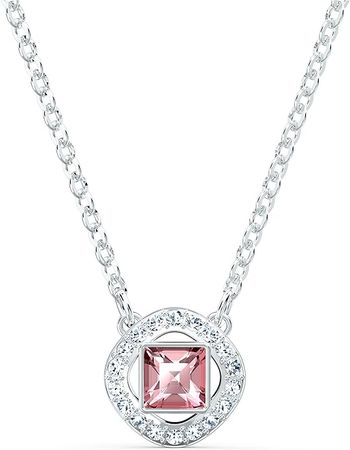 Swarovski Angelic Square Halskette, rosa, rhodiniert : Amazon.de: Fashion