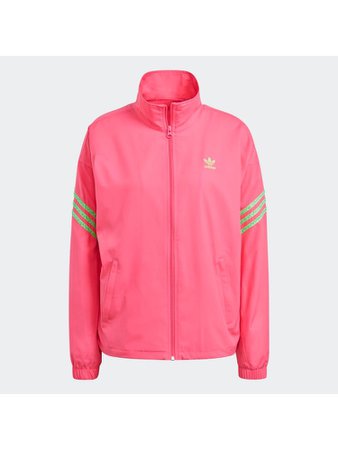 Adidas Track Jacket With Swarovski Crystals Pink