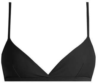 Matteau - The Tri Crop Triangle Bikini Top - Womens - Black