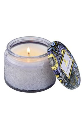 Voluspa Apple Blue Clover Small Embossed Jar Candle | Nordstrom