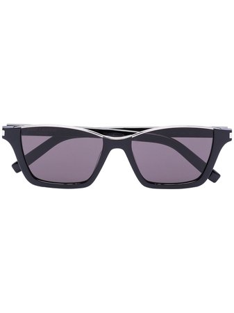 Saint Laurent Eyewear Dylan rectangle-frame sunglasses - FARFETCH