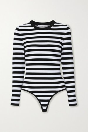 Michael Kors Collection | Body en jersey stretch à rayures | NET-A-PORTER.COM