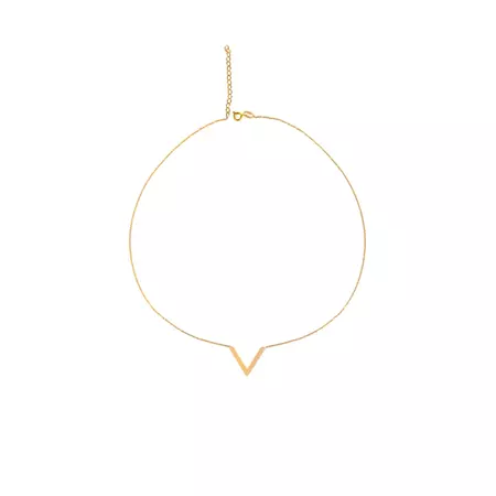 V Shaped Necklace – Tille Gold Gallery - 18K Solid Gold Jewlery