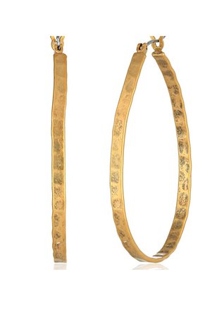 gold rusted hoops