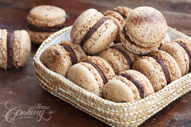 Cappuccino Macarons :: Home Cooking Adventure