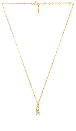 Natalie B Jewelry Fuck It Cz Necklace in Gold | REVOLVE