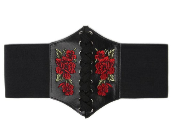 floral corset belt