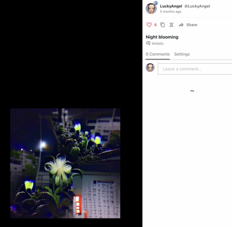 night blooming AI image