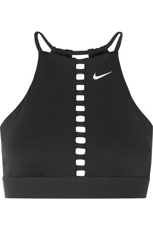 Nike | Indy lattice and mesh-trimmed Dri-FIT sports bra | NET-A-PORTER.COM