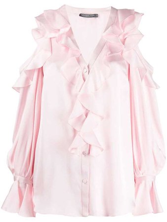 Alexander McQueen ruffled blouse - Pink