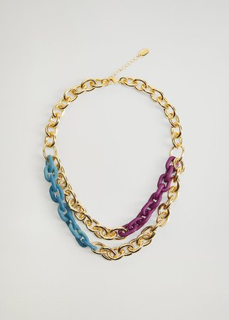 Mixed link collar - Plus sizes | Violeta by Mango Cyprus (Euros)