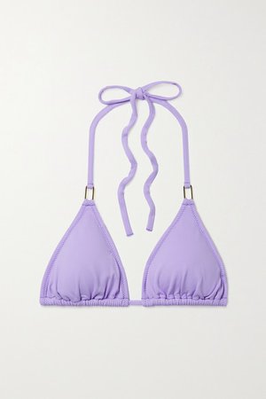 Cancun Triangle Halterneck Bikini Top - Lilac