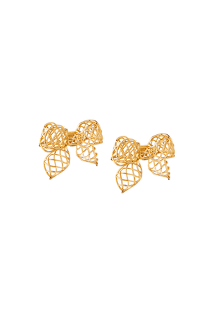 Shrimps Gold Bow Earrings | Shrimps Jewellery & Accessories – shrimps
