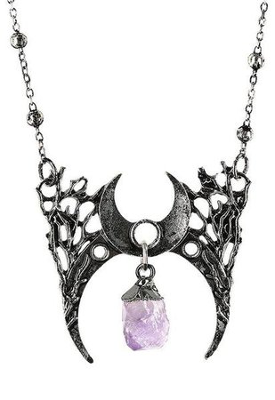 Crystal Crescent Necklace – Ghoulish Girls
