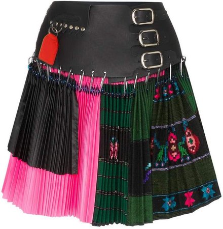 Chopova Lowena belted pleated mini skirt