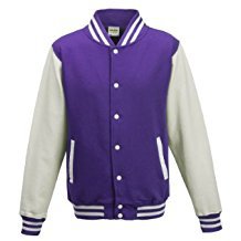 Purple/White Varsity Jacket