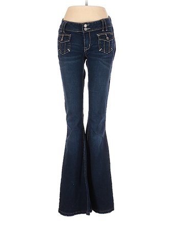Fragile Solid Blue Jeans Size 7 - 68% off | thredUP