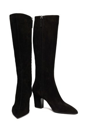 Black Suede knee boots | Sale up to 70% off | THE OUTNET | GIUSEPPE ZANOTTI | THE OUTNET