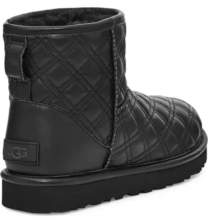 UGG® Classic Mini II Quilted Genuine Shearling Lined Bootie (Women) | Nordstrom