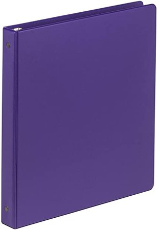 Amazon.com : Samsill 1 Inch Value Document Storage 3 Ring Binder, Round Ring, 11 x 8.5 Inches, Purple (11308) : Round Ring Binders : Office Products