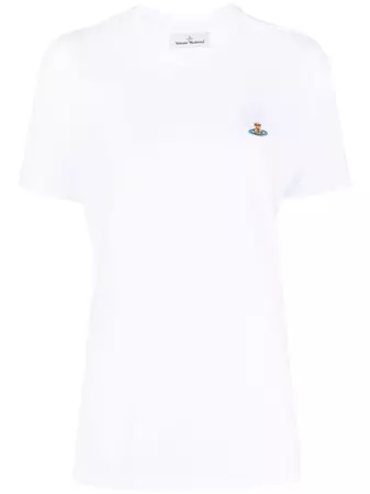 Vivienne Westwood Orb-embroidered Cotton T-shirt - Farfetch