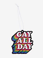 Gay All Day Ringer T-Shirt