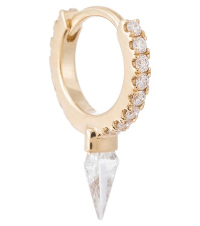 Maria Tash - Spike Eternity 18kt gold hoop earring with diamonds | Mytheresa