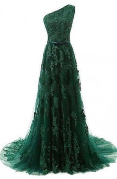 Pinterest | Green formal dress with beading