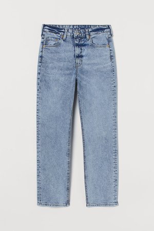 Vintage Slim High Ankle Jeans - Blue