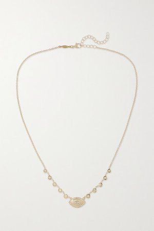 Jacquie Aiche | Emily 14-karat gold diamond necklace | NET-A-PORTER.COM