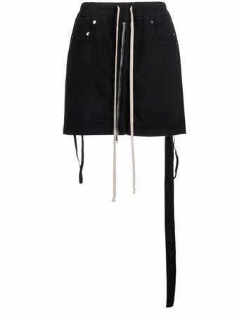 Shop Rick Owens drawstring waist mini skirt with Express Delivery - FARFETCH