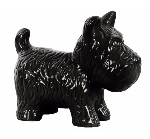 Wrought Studio Atoka Ceramic Standing Welsh Terrier Dog Figurine | Wayfair