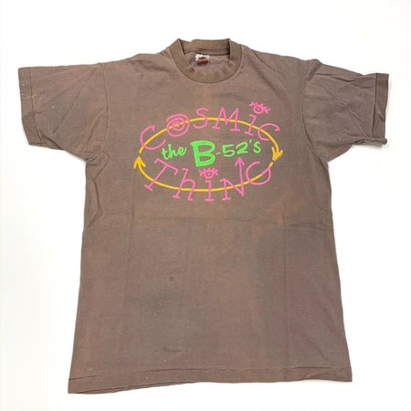 Vintage B-52’s Shirt Authentic COSMIC THING tour Shirt 1989 Band Tee | eBay