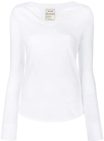 Zadig&Voltaire longsleeved buttoned T-shirt