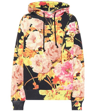 Dries Van Noten - Floral cotton hoodie | Mytheresa