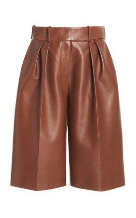 brown leather pant