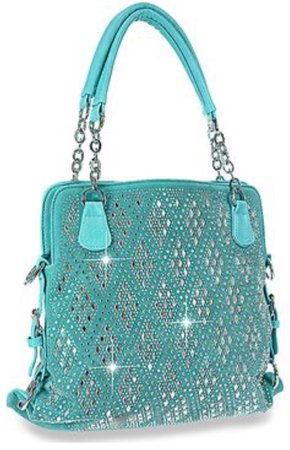 Sparkly Turquoise Purse