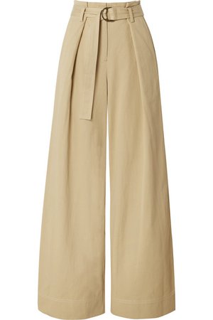 Ulla Johnson | Rhodes Tencel and cotton-blend twill wide-leg pants | NET-A-PORTER.COM
