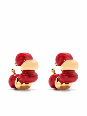 Sunnei bead-embellished Hoop Earrings - Farfetch