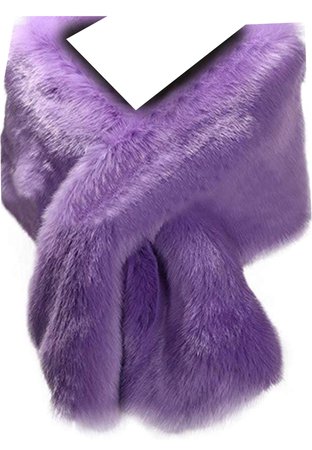 Purple Faux Fur Stole