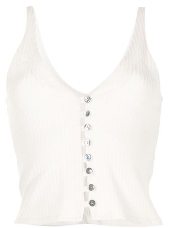 Reformation Ribbed button-up Vest - Farfetch